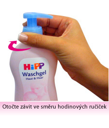 Pokyny k dávkovači sprchového gelu HiPP