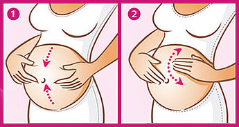 Masáž břicha v těhotenství