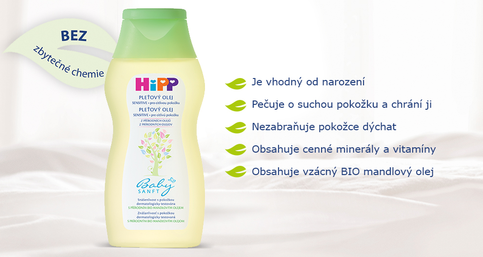 Vzácný BIO mandlový olej HiPP