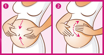 Masáž břicha v těhotenství