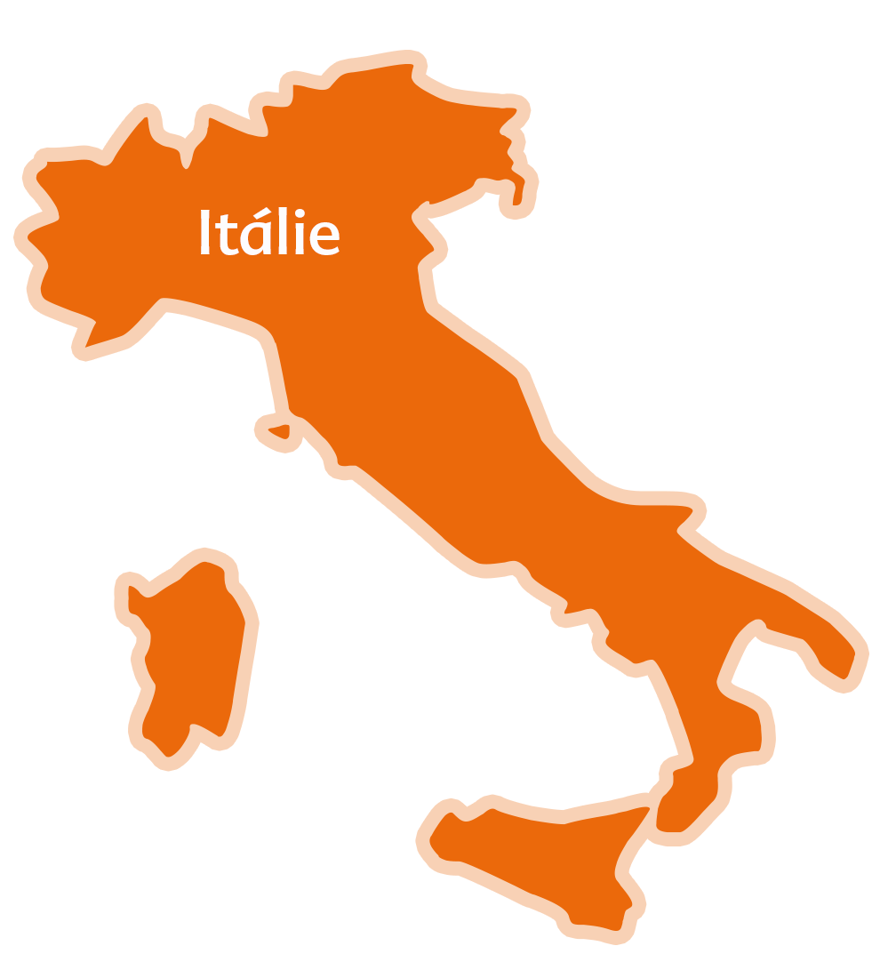 Zemědělství Itálie: HiPP mapa