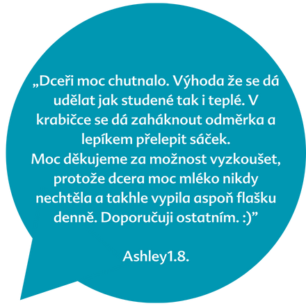 Citát v čajové bublině, který je připsán Ashley1.8.