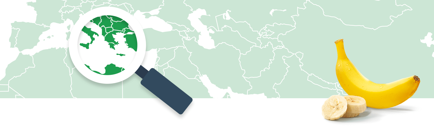 O původu banánu HiPP: mapa O původu banánu HiPP: mapa